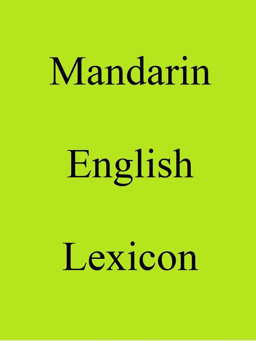 Title details for Mandarin English Dictionary by Trebor Hog - Available